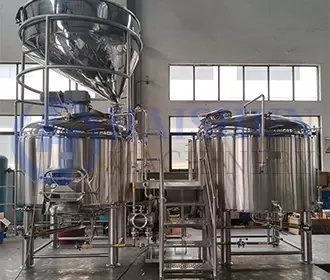 20BBL ホッパー付蒸気加熱醸造庫