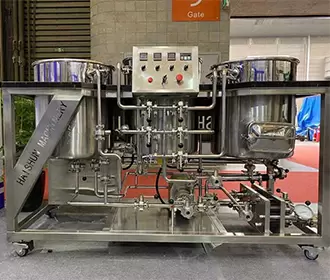 家庭用ビール醸造用の電気加熱を備えた高温液体タンクを備えた1BBL 3容器醸造所